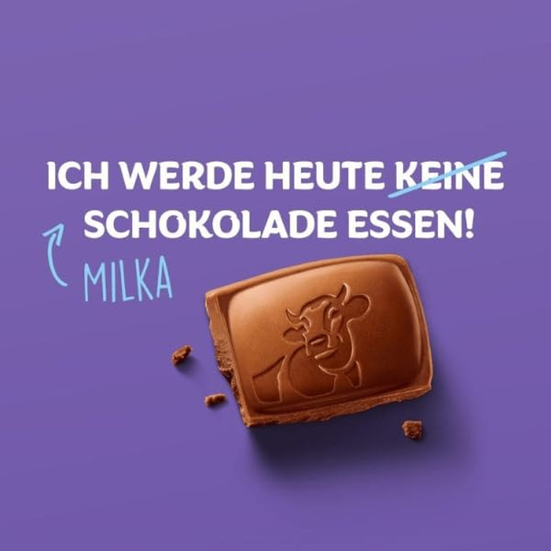 Praline Milka Little Thank You – Ciocolată cu lapte alpină cu umplutură fină de cremă de lapte – 12 x 44g