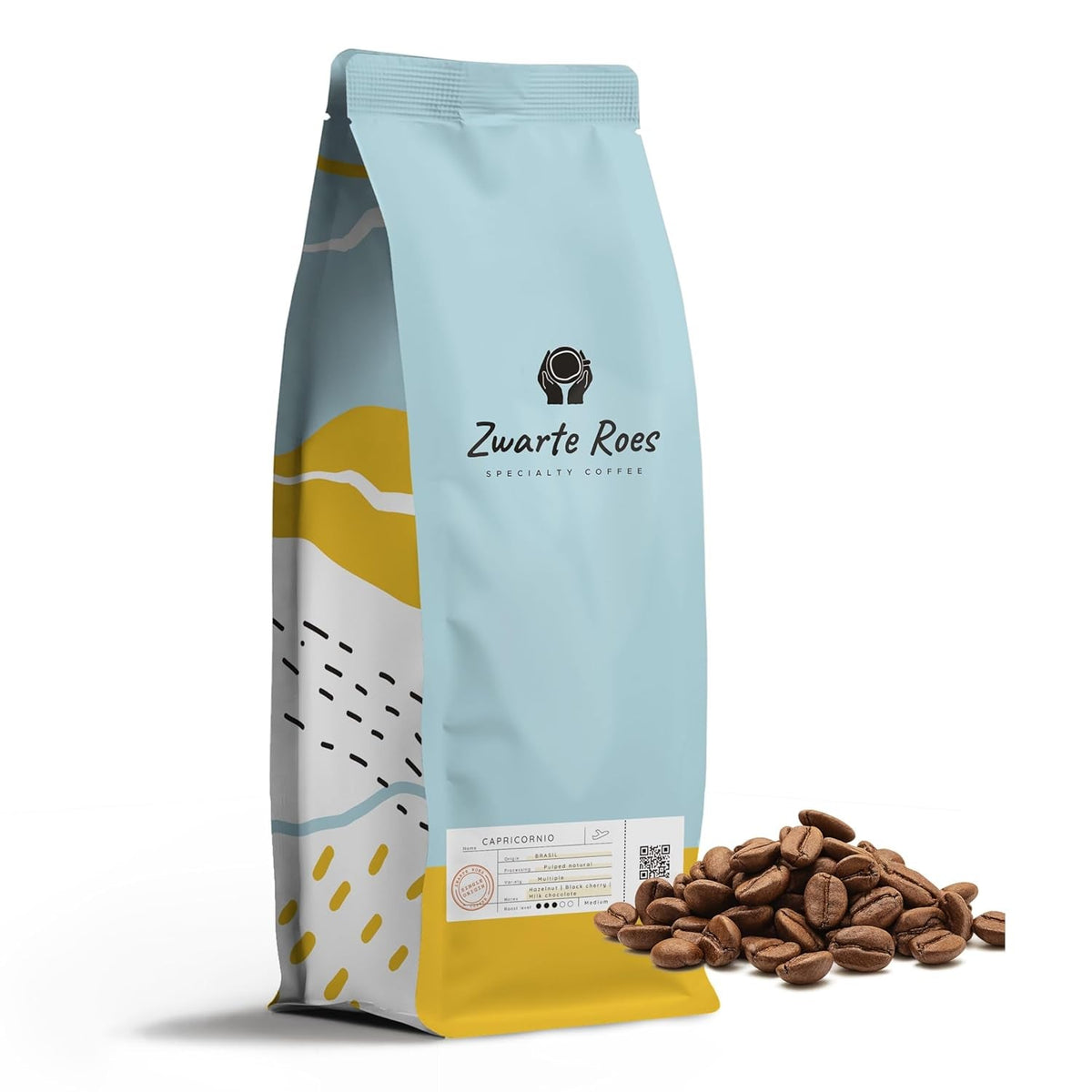 Brasil Capricornio – Espressobohnen (ganze Bohnen) – 100% Arabica, mittlere Röstung – Haselnuss, Schwarzkirsche & Schokolade – Direkt gehandelt, 1 kg Kaffeebohnen