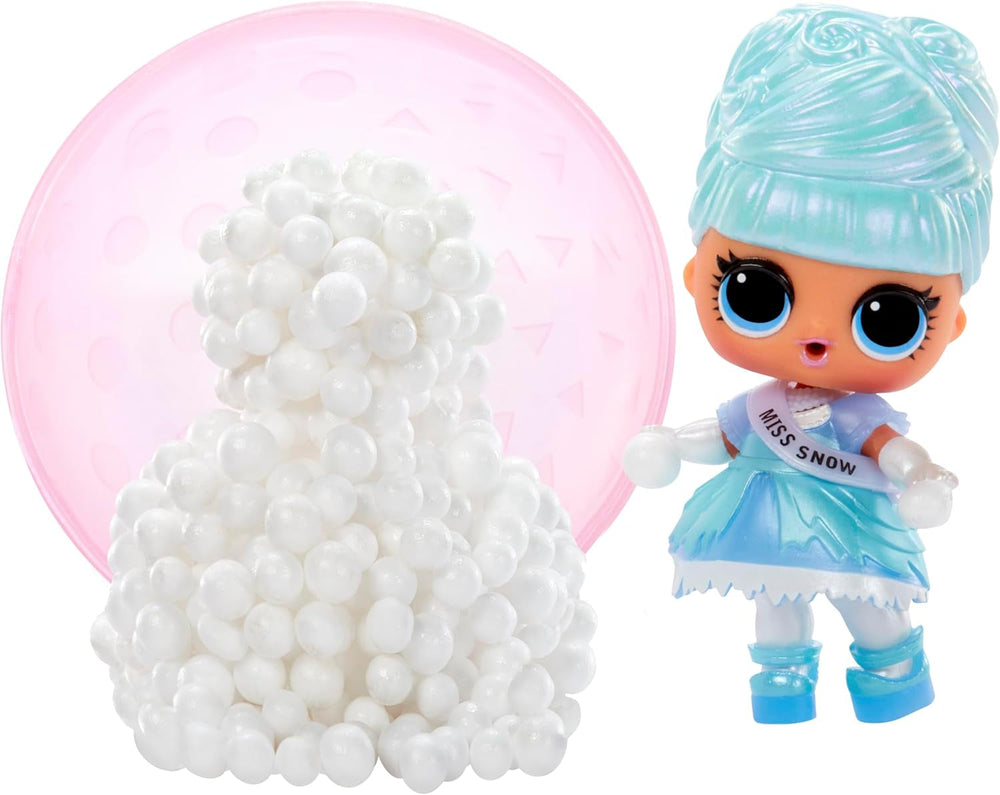 L.O.L. Surprise! Winter Snow Tot - 1 Sammlerpuppe mit Magischer Schneeüberraschung, Blindverpackung, 8 Puppen zum Sammeln, Frostig-Cooler Mode und Zubehör, Geschenk für Kinder ab 4