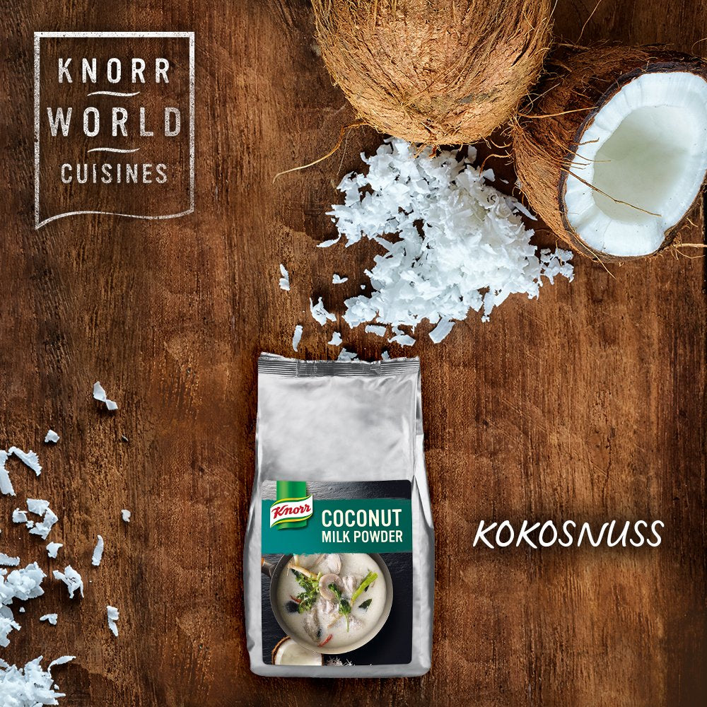 Knorr Kokosmilch Pulver (Milchpulver aus 20 frischen Kokosnüssen, ergibt 6,6 Liter Kokosmilch) 1er Pack (1 x 1 kg)