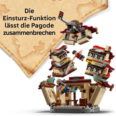 LEGO ONE PIECE - Showdown im Arlong Park - Interaktives Spielzeug mit 5 Minifiguren - Ruffy & Nami sowie Einer einstürzenden Pagode - Anime Geschenk für Jungen, Mädchen & Fans ab 9 Jahren - 75638