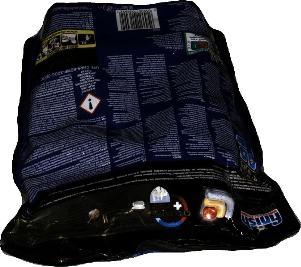 Finish Ultimate plus Infinity Shine Citrus Dishwasher Tabs – Tabs für die Spülmaschine, Intensivreinigung – 105 Kapseln, Zitrone Naty Shop