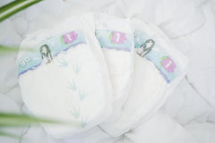 Scutece ecologice mărimea 1 nou-născut (2-5 kg), 1 pungă cu 27 de scutece