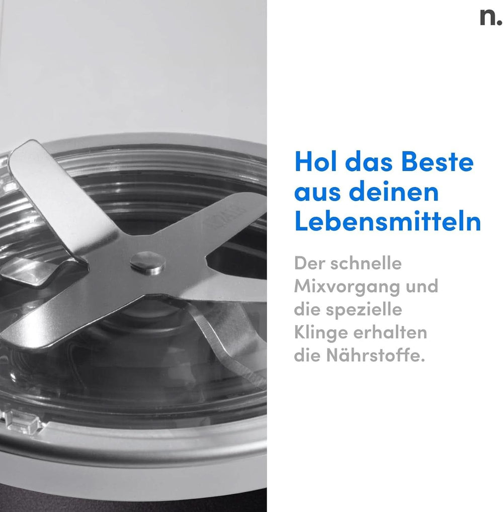 Nutribullet Pro, 900 Watt Leistung, Einfach Und Schnell in Der Anwendung, Kompakt, Leicht Zu Reinigen, Mit 700 Ml Becher, Smoothiemixer, Smoothie Maker, Elektrischer Mixer, NB904B, Schwarz Mother and Child Naty Shop