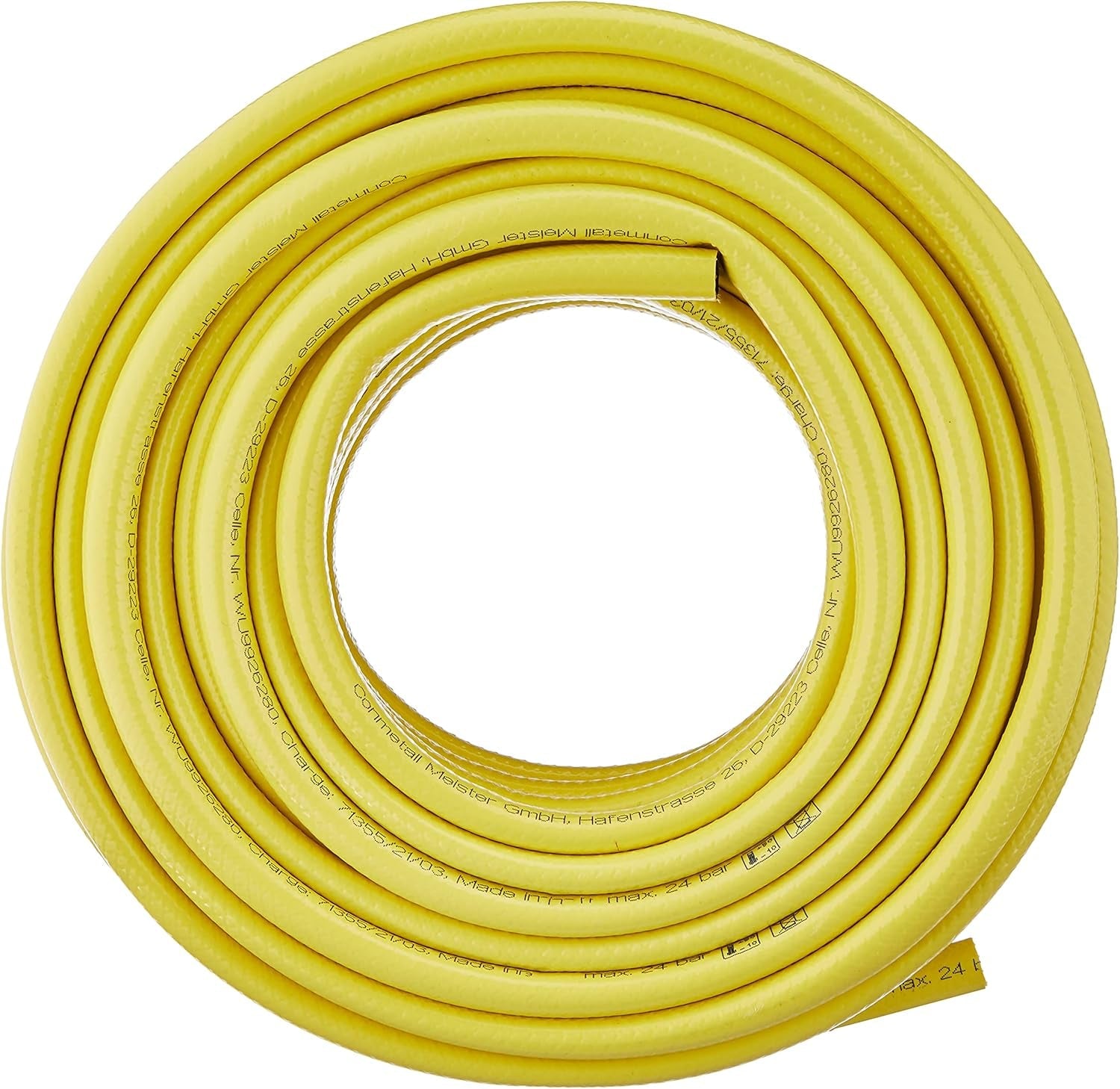 Furtun Meister țesut încrucișat, 12,7 mm (1/2 inch) - Lungime 20 m - Include fitinguri - Pentru udarea suprafețelor mici - Rezistent la strivire și abraziune - Rezistent la UV / Furtun de grădină / Furtun de apă / 9926280