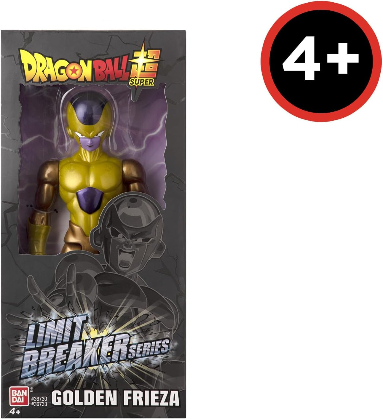BANDAI – Dragon Ball Super – Golden Frieza – Limit Breaker Figur 30 cm – Offizielle Lizenz von Dragon Ball – Große bewegliche Frieza-Figur – Frieza-Figur – Spielzeug für Kinder ab 4 Jahren – 36733 Actionfiguren Naty Shop