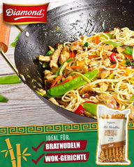 DIAMOND Mie Chili Noodles, Weizennudeln mit Chilipulver, ohne Ei, schnell und einfach, vegetarisch – 1 x 250 g