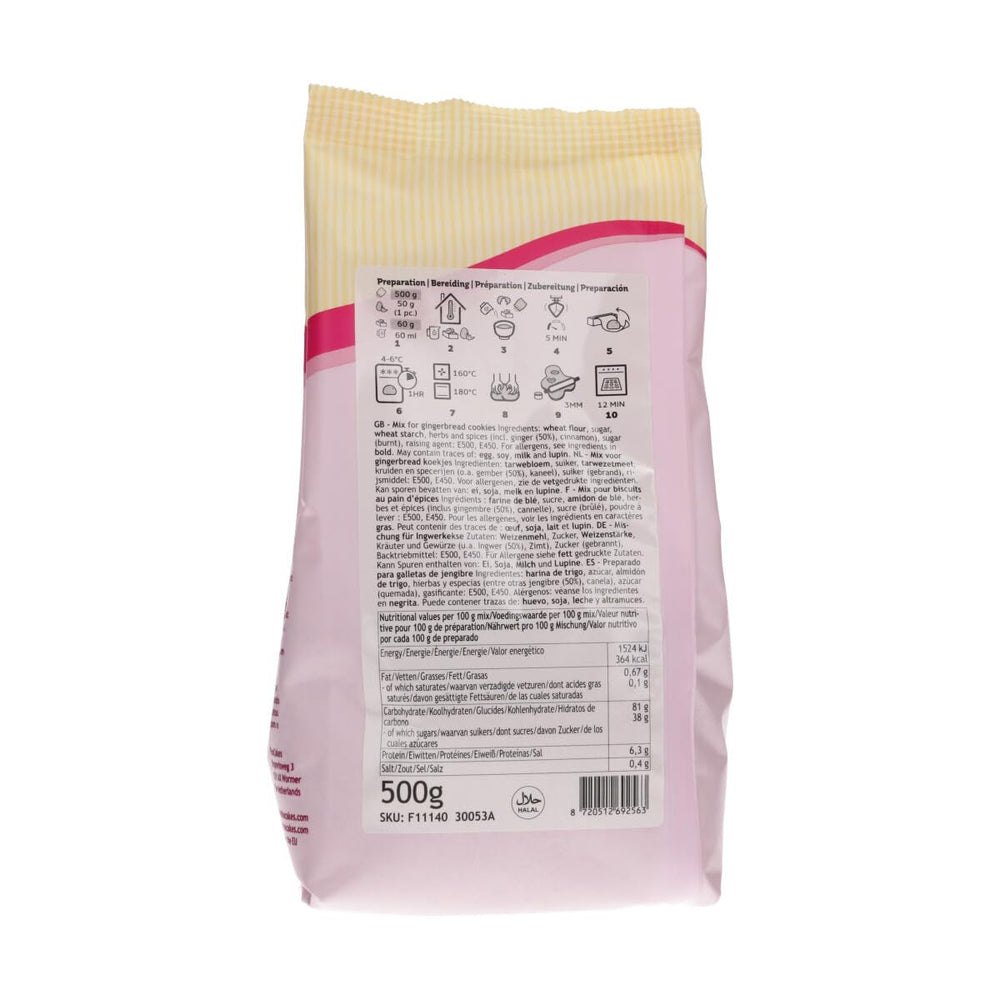 Funcakes Mix Für Lebkuchen 500 G Mix zum Backen und Kochen Naty Shop