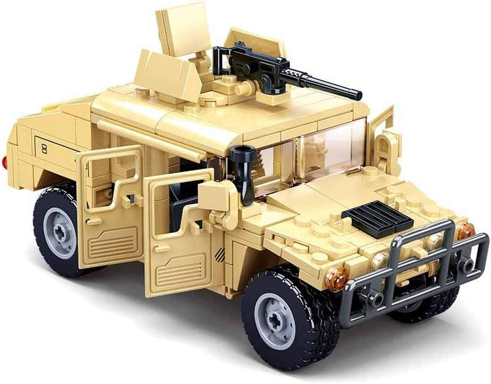 Gepanzertes Fahrzeug (265 Teile) [M38-B0837], Spielset , Klemmbausteine, Soldaten, mit Spielfigur, Army, Mehrfarbig, Sluban Klemmbausteine SL95707, Für Kinder ab 4 Jahren