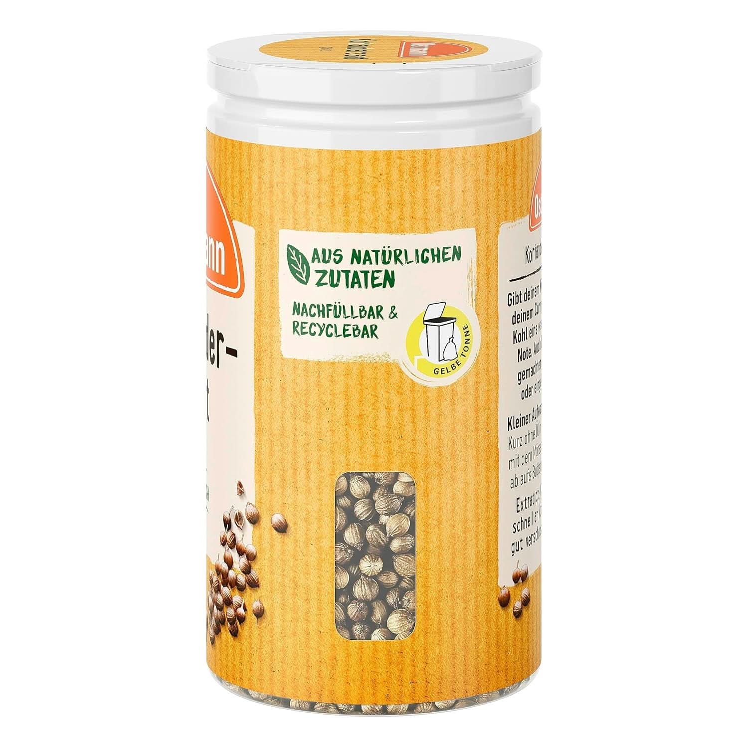 Ganze Koriandersamen (Verpackungsdesign kann variieren) Naty Shop Spices