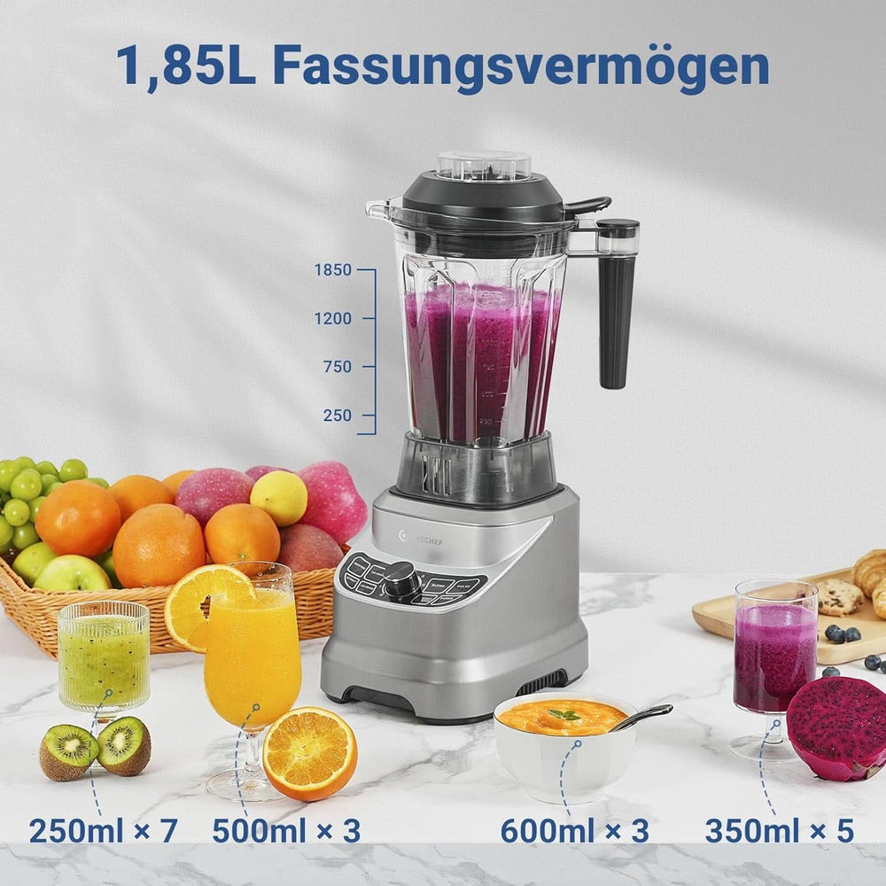 AMZ BOSS Profi-Mixer mit 8 einstellbaren Geschwindigkeiten | Mixer von 1800 W Mutter und Kind Naty Shop