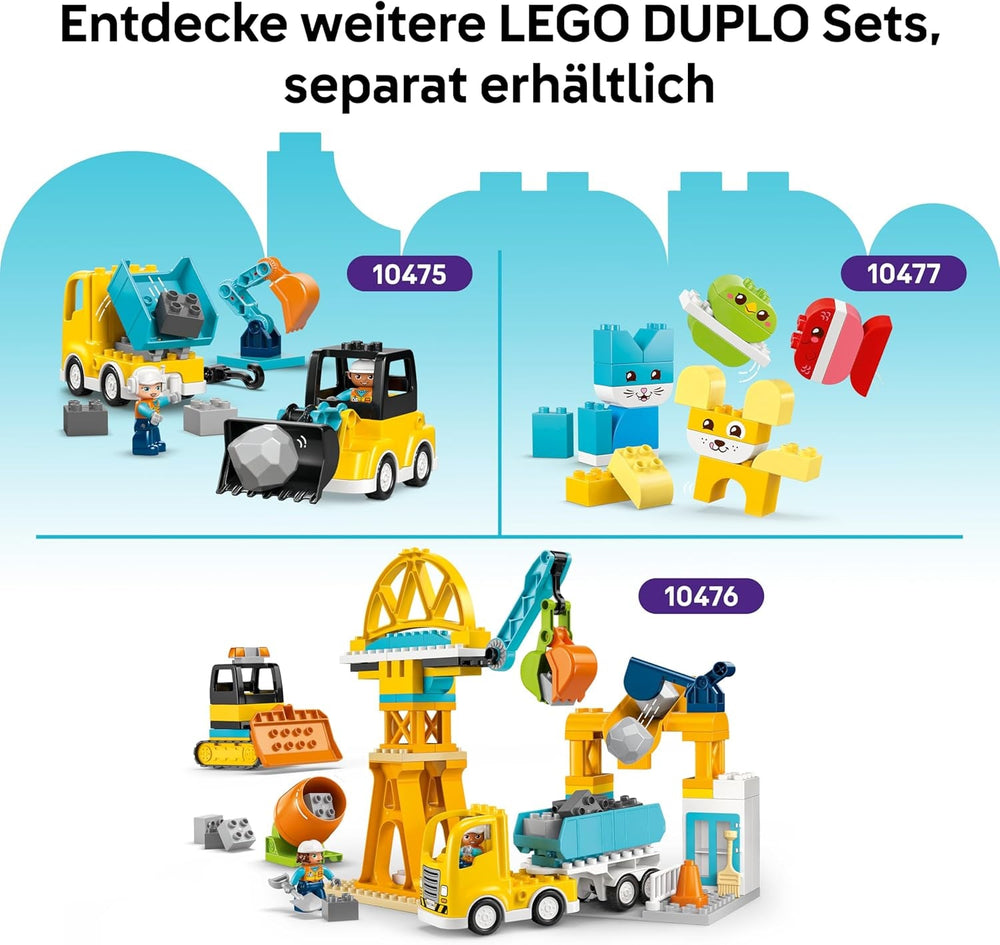LEGO DUPLO 3-in-1 Modernes Familienhaus mit Figuren - Kleinkinder Lernspielzeug für Feinmotorik - Montessori Spielzeug mit Puppenhaus Zubehör - Geschenk für Mädchen und Jungen ab 2 Jahren - 10470