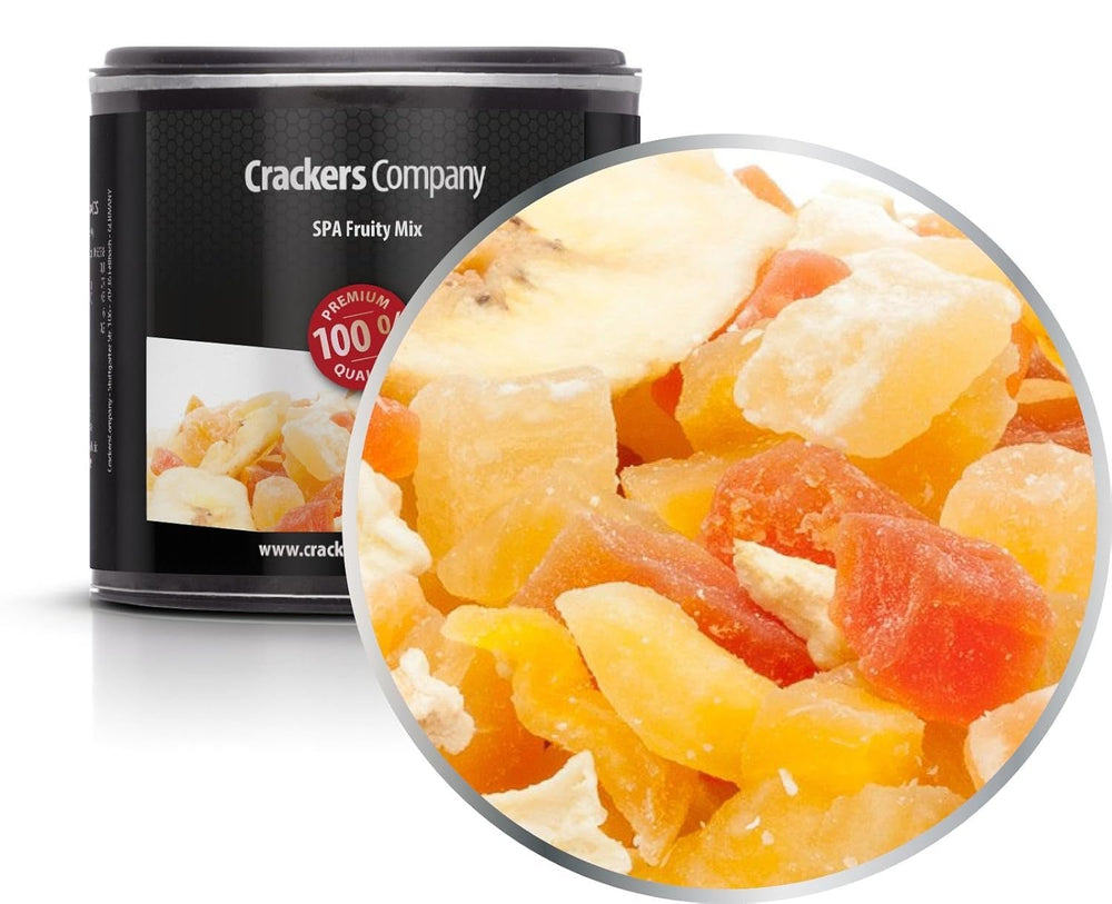 1 x 3 kg amestec de fructe exotice bucăți de fructe confiate papaya mango pepene ananas nucă de cocos măr banană cu conținut scăzut de grăsimi cu conținut scăzut de sare vegetarian fără gluten fără lactoză Produse deshidratate Magazinul meu 4 X 80G în cutie cu membrană mică (320G)