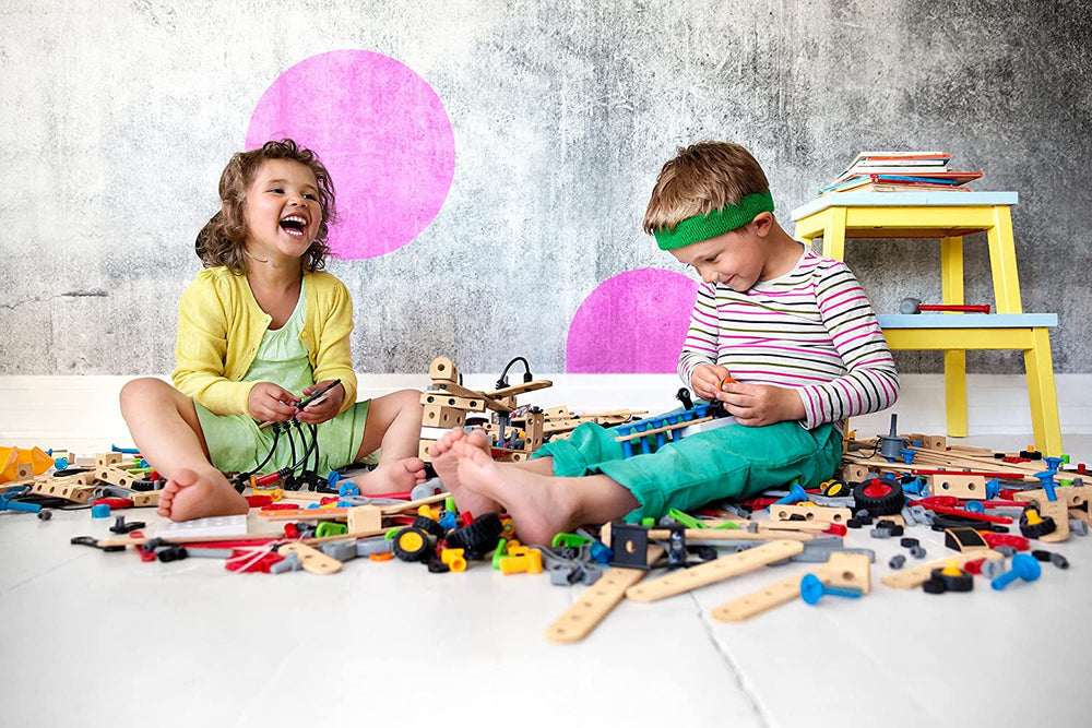 BRIO Builder 34591 Motor-Konstruktionsset 120 TLG. - Set mit Motor zum Konstruieren von Hubschraubern, Autos und beweglichen Objekten Builder Konstruktionssystem - Für Kinder ab 3 Jahren
