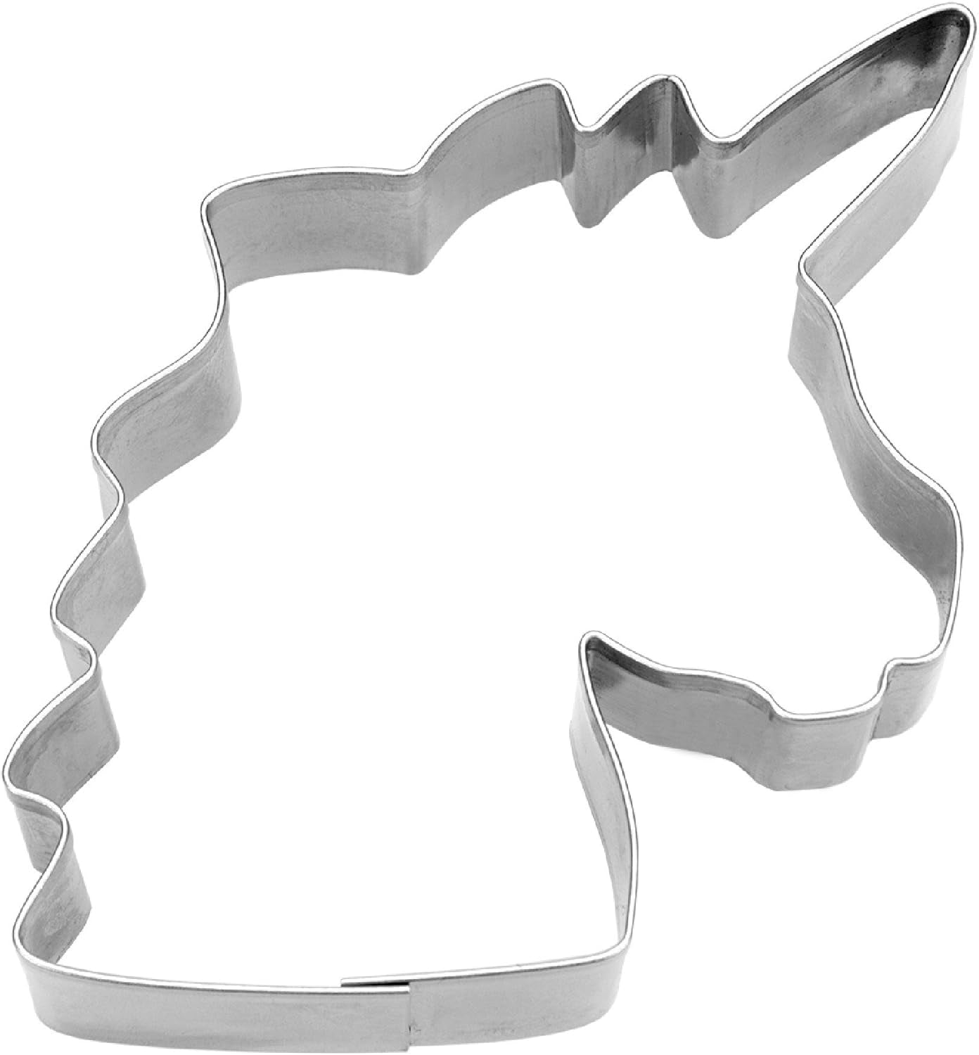 Formă de biscuiți Städter cu unicorn, din oțel inoxidabil, argintie, 8 cm