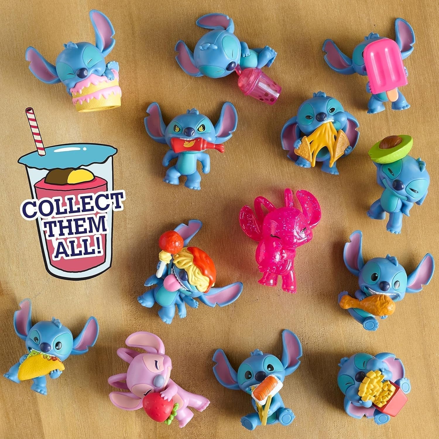 Just Play Disney Stitch Sammel-Minifiguren, Überraschungspaket, 5 cm große Sammelfiguren, Stile können variieren, Spielzeug für Kinder ab 3 Jahren, Actionfiguren, Naty Shop