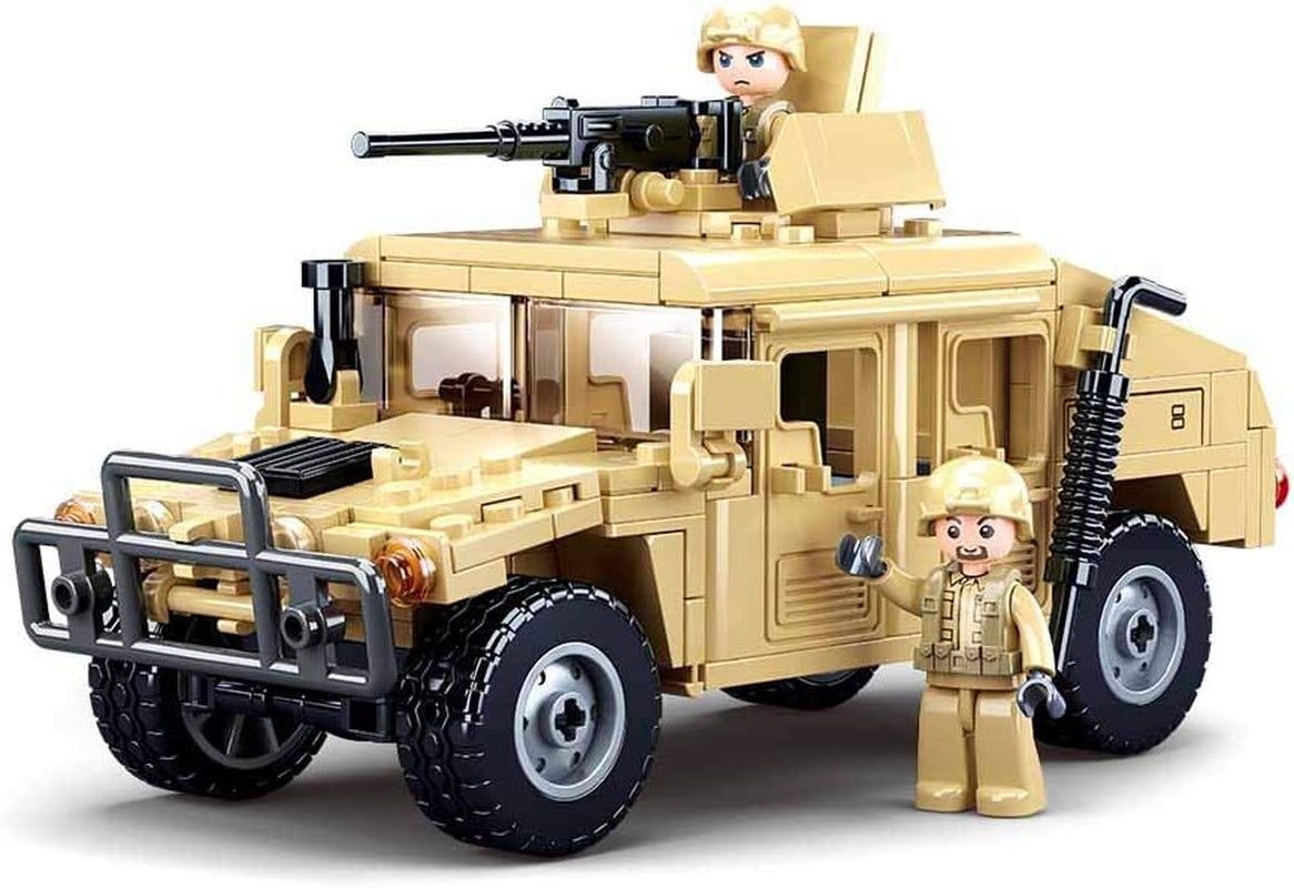 Gepanzertes Fahrzeug (265 Teile) [M38-B0837], Spielset , Klemmbausteine, Soldaten, mit Spielfigur, Army, Mehrfarbig, Sluban Klemmbausteine SL95707, Für Kinder ab 4 Jahren