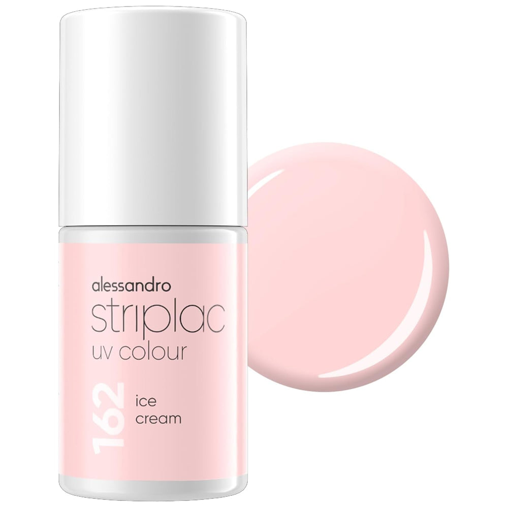 Oja UV alessandro Striplac Coral Sunshine – Delicată și de lungă durată – Îndepărtare ușoară datorită tehnologiei de îndepărtare – Vegană și cruelty-free – 8 ml