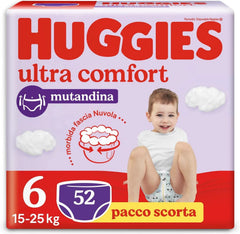 Huggies Ultra Comfort Windelhöschen, Größe 6 (15-25 Kg), 52 Windeln Naty Shop