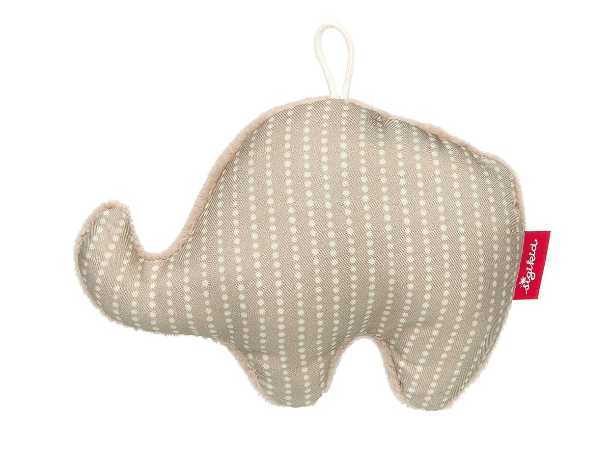 Elefant de prindere SIGIKID, jucărie pentru copii RedStars, cu zornăitor: prinde, descoperă, joacă, pentru copii de la naștere, nr. articol 42951, bej-gri 13 cm Jucarii Bebe Naty Shop Titlu implicit