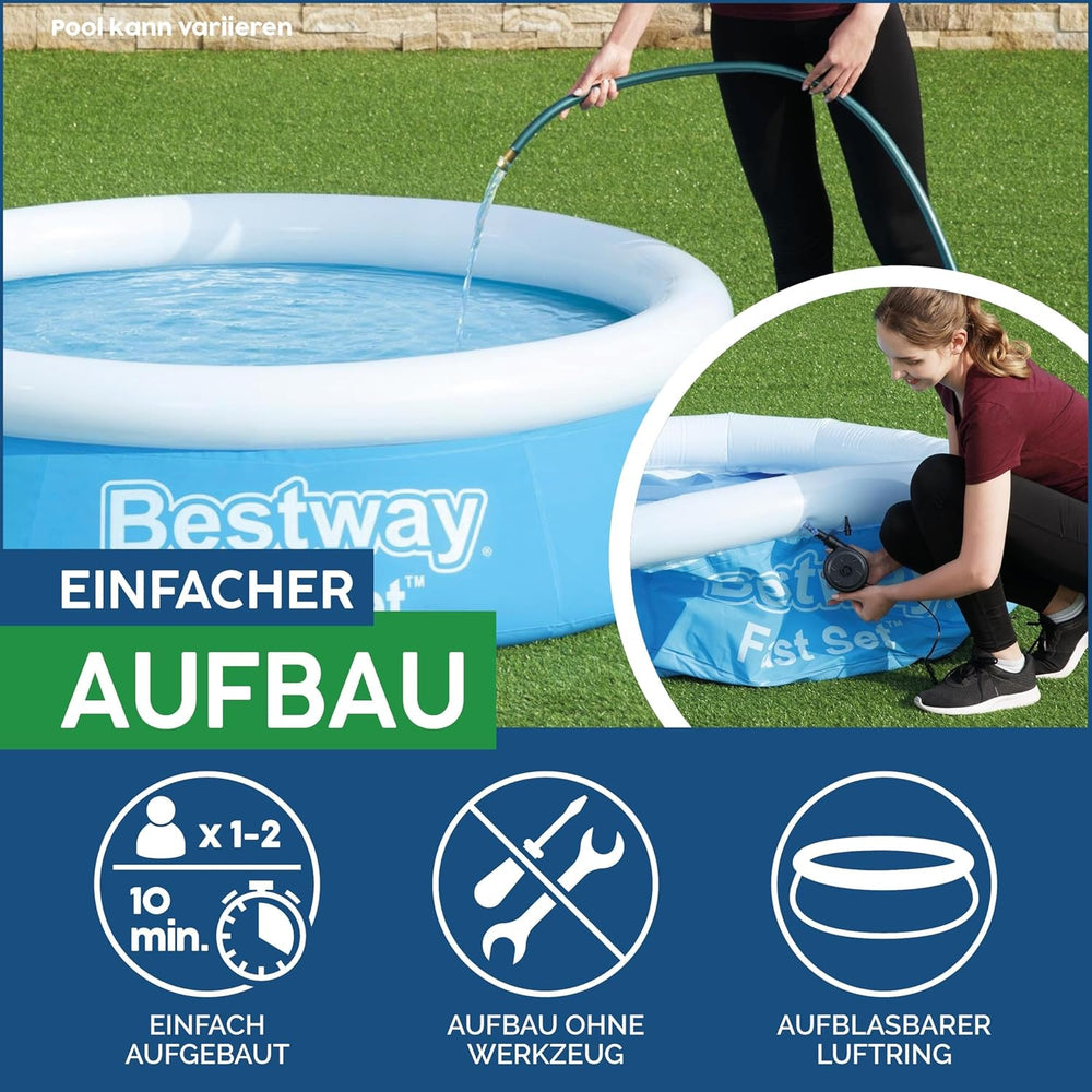Piscină BESTWAY Fast Set 305x76 cm, fără pompă