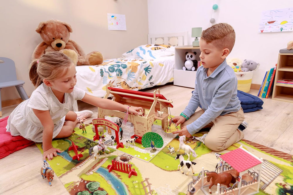 PAPO - Pferdefigur - Rider Fashion Winter, Leidenschaft fürs Reiten, Spielzeug für Kinder ab 3 Jahren. Naty Shop Actionfiguren