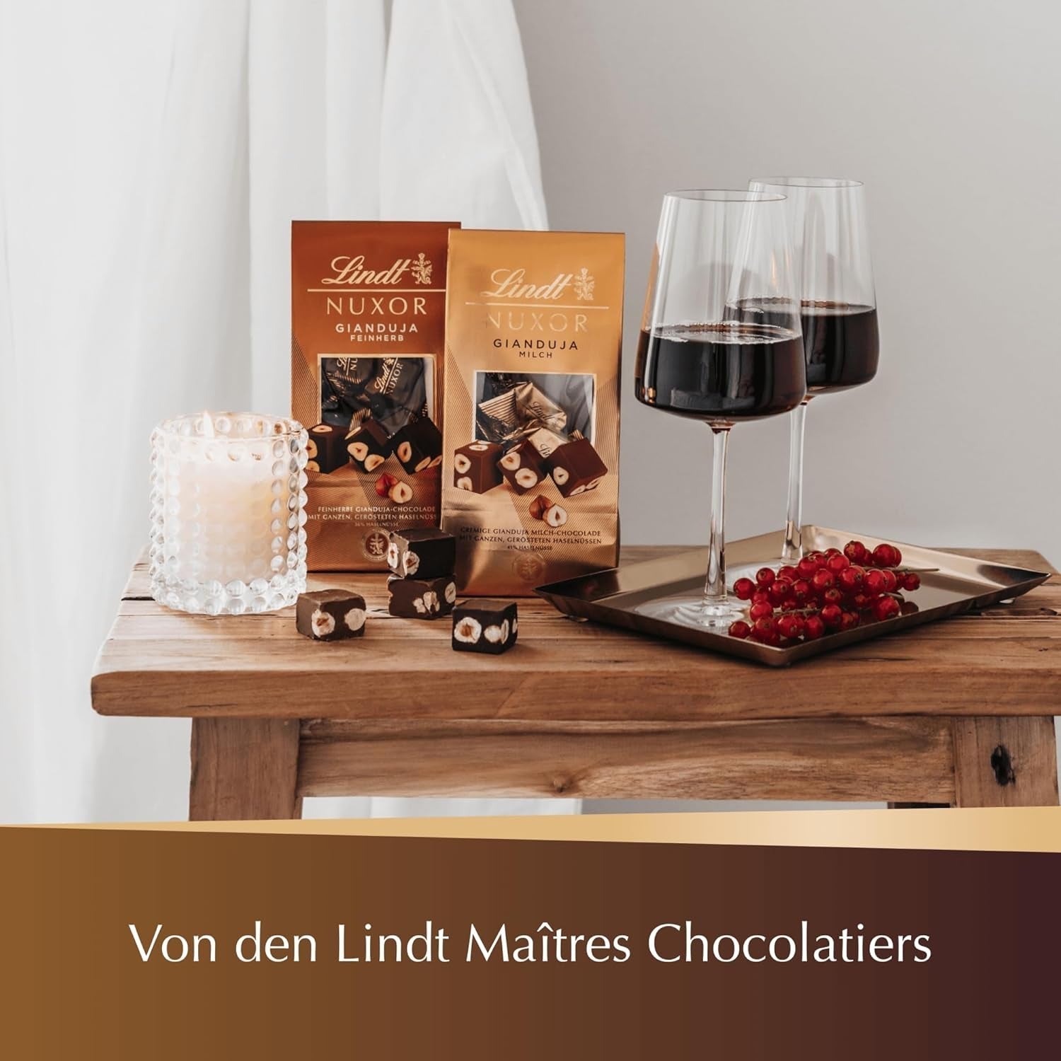 Lindt NUXOR Bag Mix, Beutel 103 Gramm Naty Shop Schokoladenbonbons