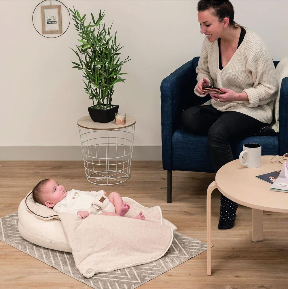 Multifunktionales Stillkissen, 4 in 1, Soft Nova, beige, Einzelkissen: 202 cm, Sessel, 40 x 75 x 22 cm Zubehör Essen und Stillen Bebe Naty Shop