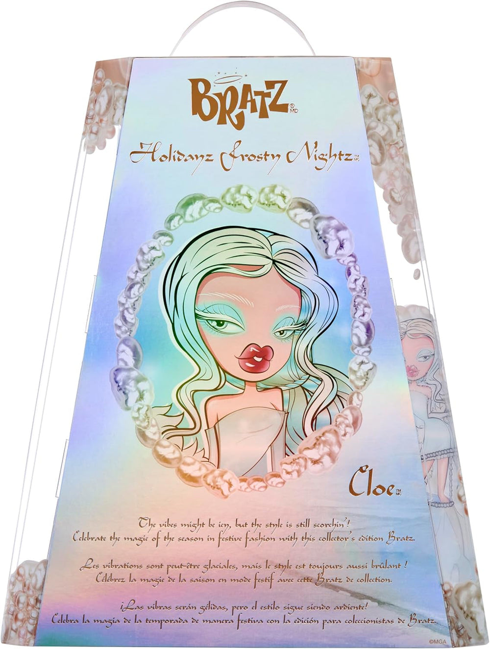 Bratz Holidayz Frosty Nightz– Cloe Puppe (Sammlerausgabe), mit Echter Mode und Accessoires