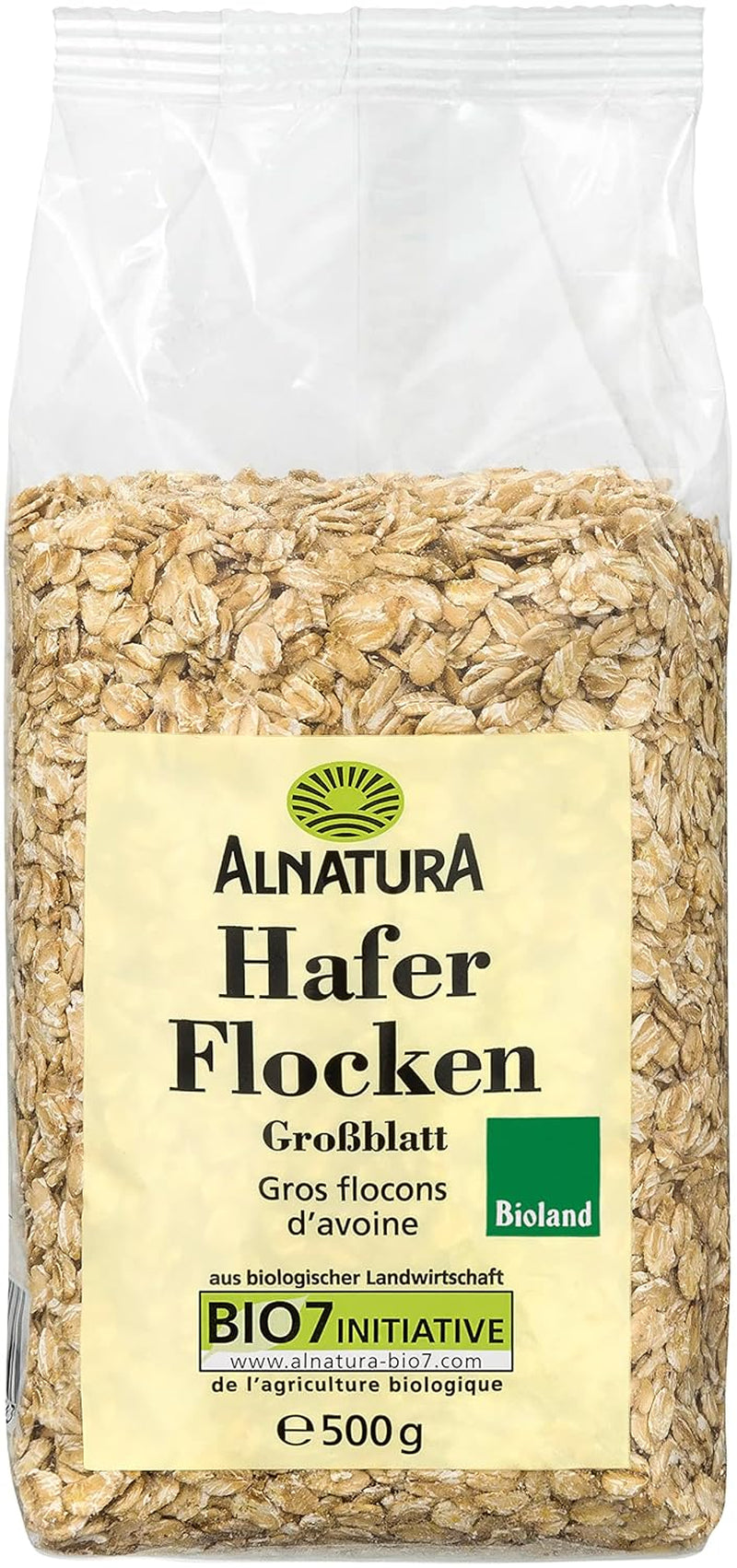Fulgi mari de ovăz organici, 500g