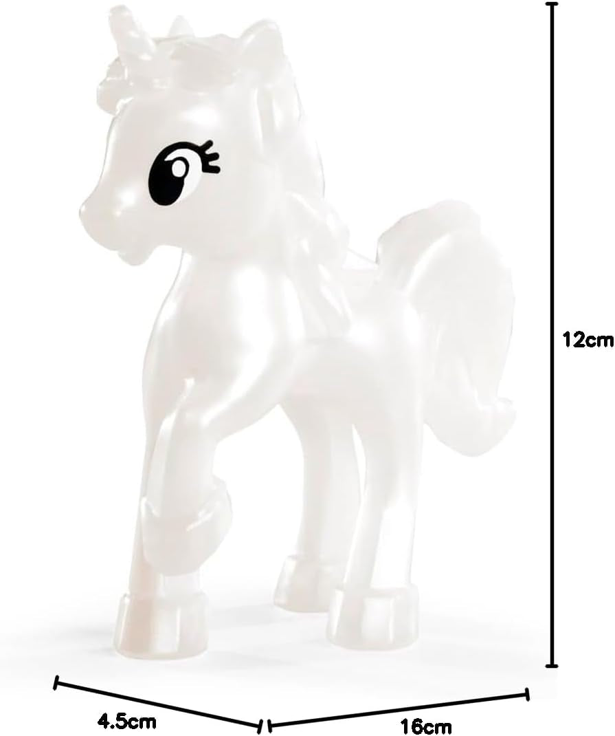 Simba Evi Love Fantasy Princess, Puppe in einem märchenhaften Kleid mit glitzerndem Einhorn, 12cm Spielpuppe, ab 3 Jahren