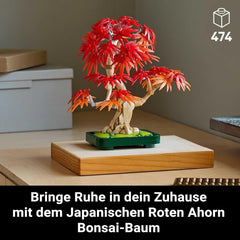 LEGO Botanicals Japanischer Rotahorn – Bonsai-Baum – Kunstpflanzen-Set mit roten und orangefarbenen Blättern, plus Schale – Heimdekoration – Geschenkidee für Erwachsene – 10348 Bausets Besuchen Sie den LEGO-Store