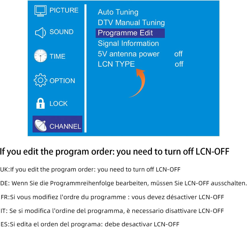 Televizor digital Freeview de 16 inci, tuner DVB-T2, intrare AV, HDMI/VGA, port USB, alimentare de la mașină (12 volți) sau de la rețea, telecomandă