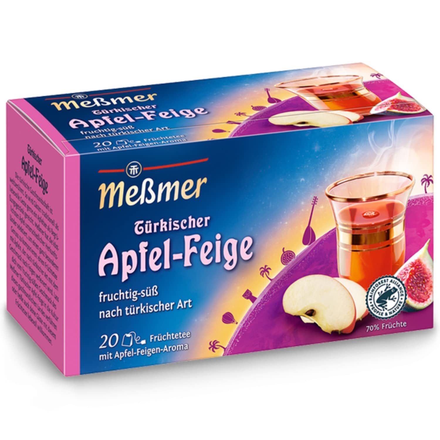 Ceai Meßmer Ländertee | Fructe de pădure nordice | 20 pliculețe de ceai | Fără gluten | Fără lactoză | Vegan