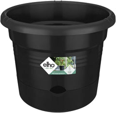 elho Green Basics Ghiveci de roșii 33 - Ghiveci de flori pentru cultivare și recoltare în aer liber - Ø 33,5 x H 26,0 cm - Negru/Negru viu