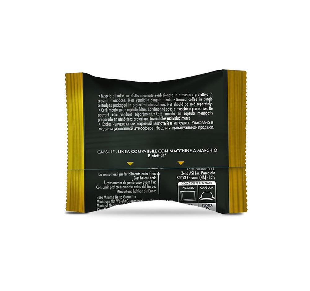 Caffè Borbone Gold-Kaffeemischung - 50 Kapseln - Kompatibel mit Kaffeemaschinen der Marke Bialetti®*