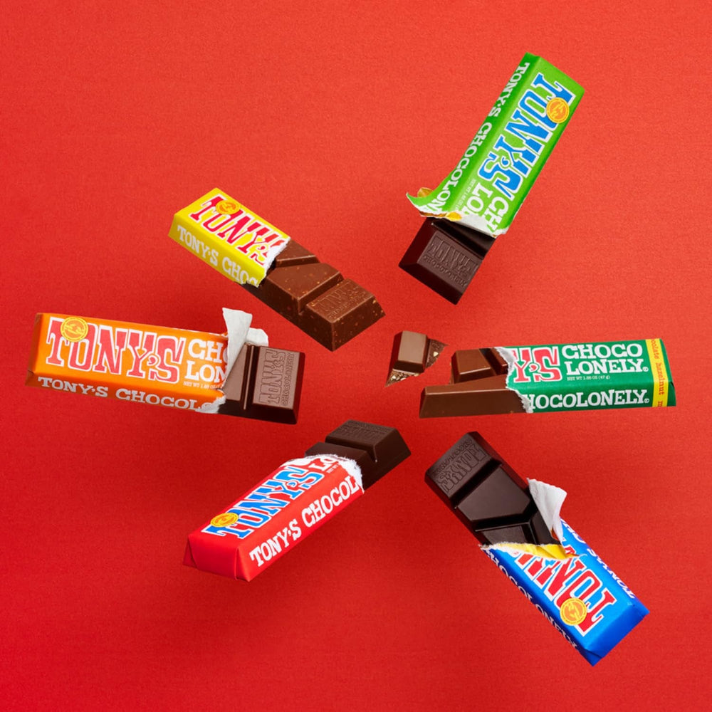 Tony's Chocolonely, ciocolată cu lapte cu caramel și sare de mare 47g