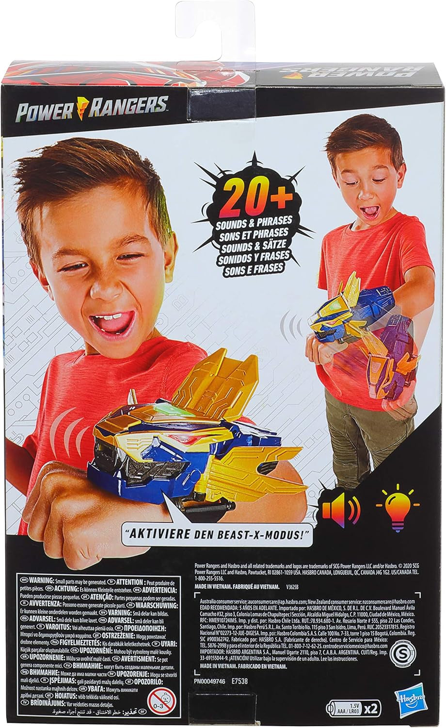 Power Rangers 315-E75385G0 Electronic Beast Morphers X King Figure Series Inspirierte Lichter und Geräusche Actionfiguren Naty Shop