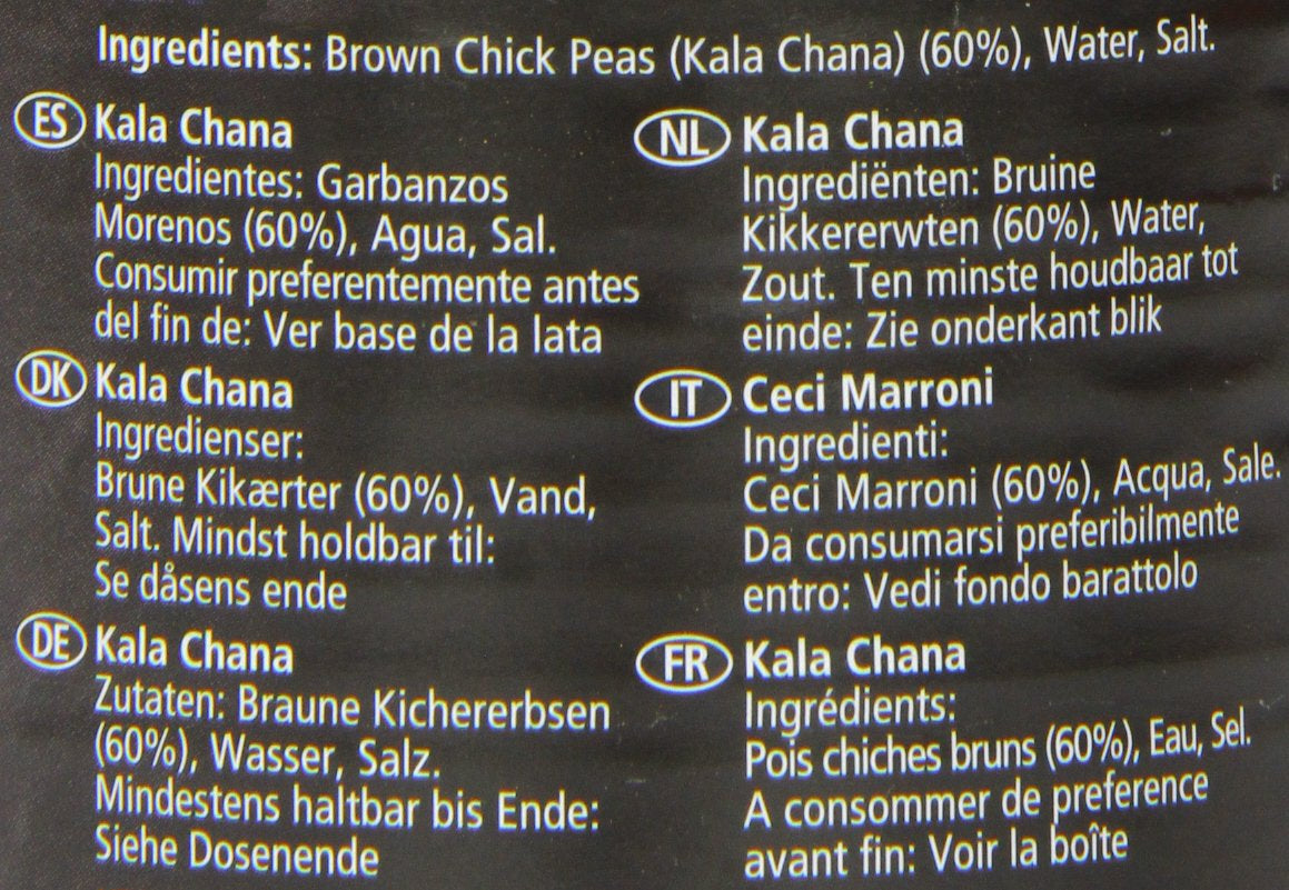 - Năut brun (la conservă), pachet de 12 (12 x 400g)