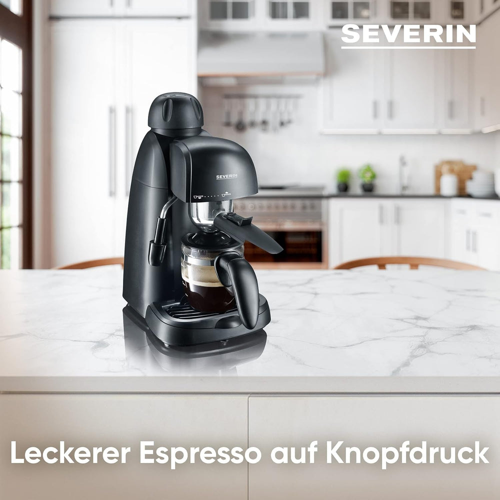 Espressor SEVERIN KA 5978 (include vas de servire și lingură de măsurat, până la 4 cești) negru, Standard