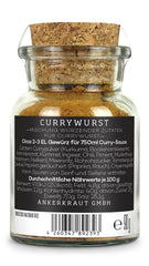 Ankerkraut Currywurst, 90g im Korkenglas, Gewürzmischung zum Anmischen selbstgemachter Currywurst-Soße oder als Topping