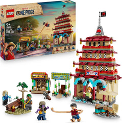LEGO ONE PIECE - Showdown im Arlong Park - Interaktives Spielzeug mit 5 Minifiguren - Ruffy & Nami sowie Einer einstürzenden Pagode - Anime Geschenk für Jungen, Mädchen & Fans ab 9 Jahren - 75638
