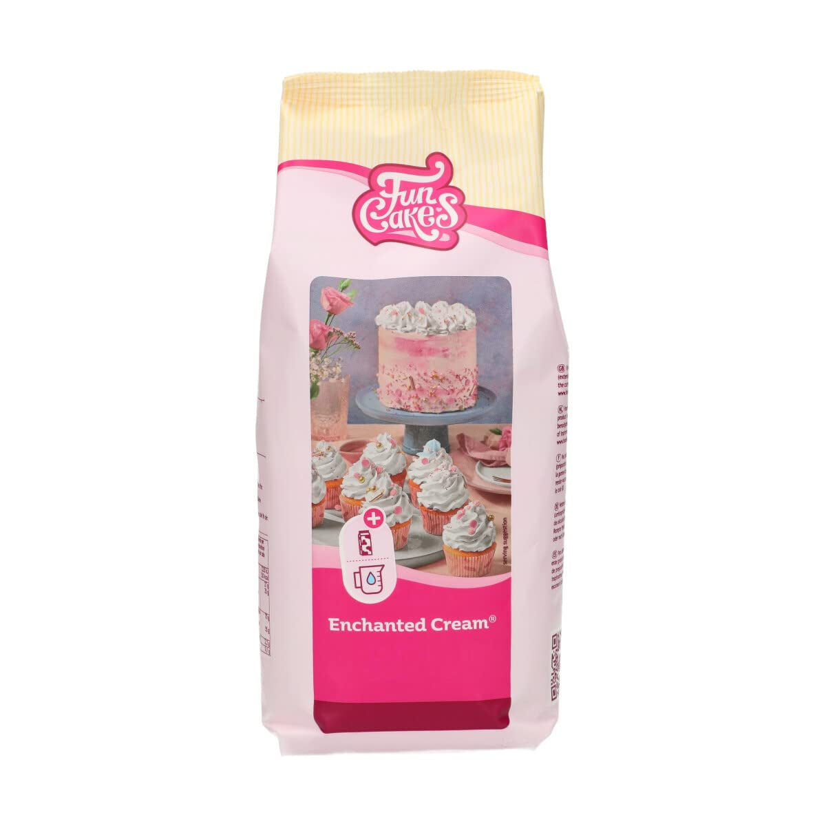 Funcakes Mix Für Enchanted Cream®: Einfach Zu Berübenende, Sehr Leichte Und Flauschige Schneeweiße Creme, Perfekt Zum Füllen Und Abdecken Von Kuchen Oder Als Belag Für Cupcakes, Halal., 900 G Mix zum Backen und Kochen Naty Shop 900 G (1Er Pack) Vanille