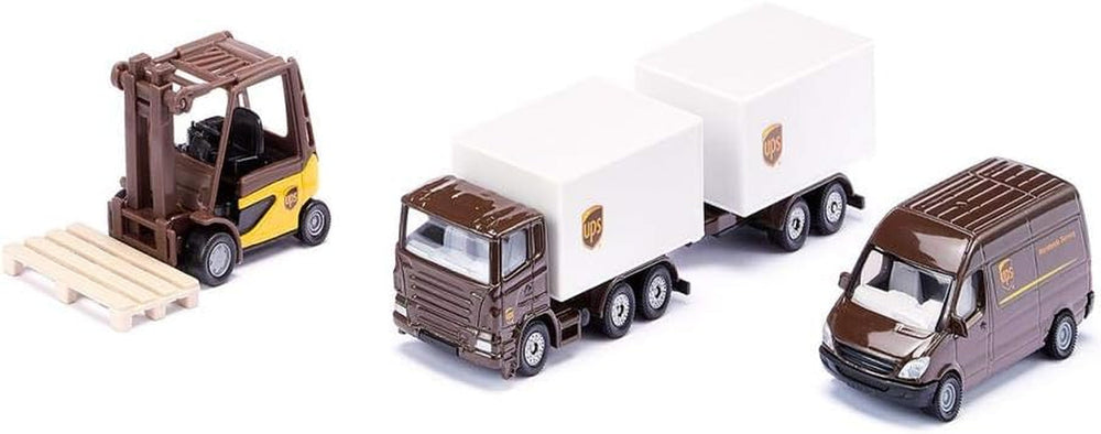 siku 6329, Geschenkset Straßenbau, Muldenkipper, Liebherr Radlader, Straßenwalze, Bewegliche Teile, Inkl. Granulat