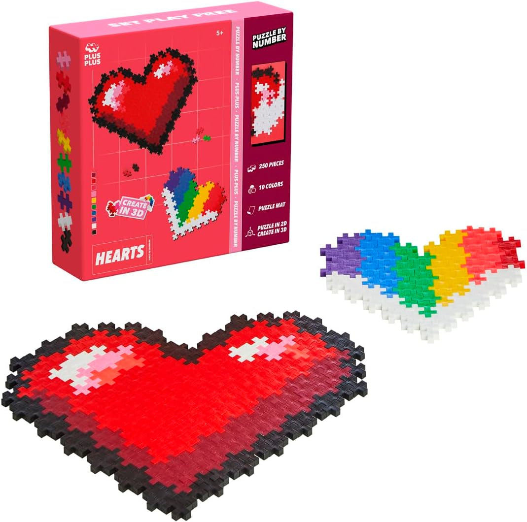 Plus-Plus 9603929, Geniales Konstruktionsspielzeug, Puzzle Einhorn, Kreativ-Bausteine, 250 Teile