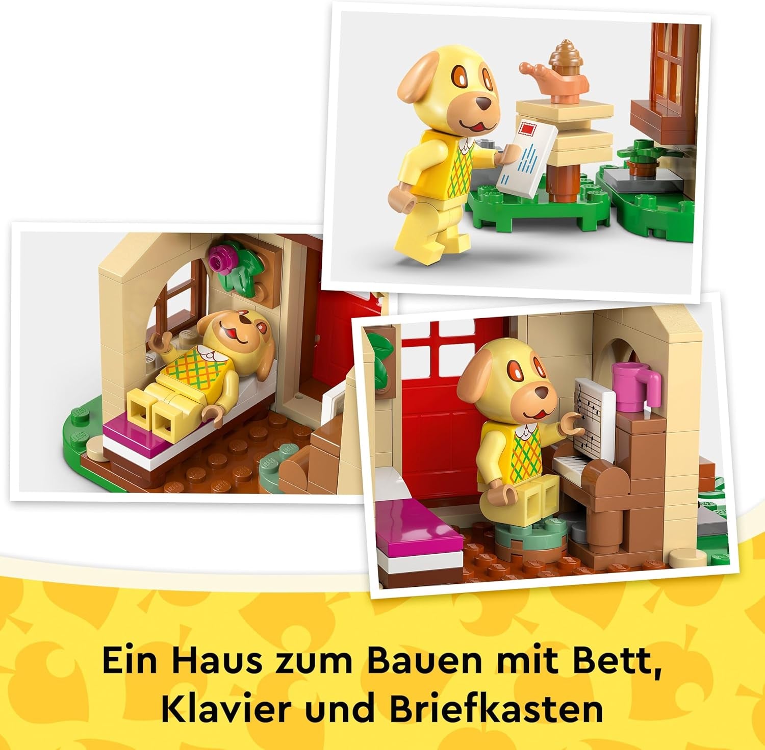 LEGO Animal Crossing - Bienchens gemütliches Haus - Spielzeug mit Minifigur, Klavier, Picknicktisch & Lebensmittel Zubehör - Spielset Gamer Geschenk für Mädchen, Jungen & Fans ab 6 Jahren - 77058