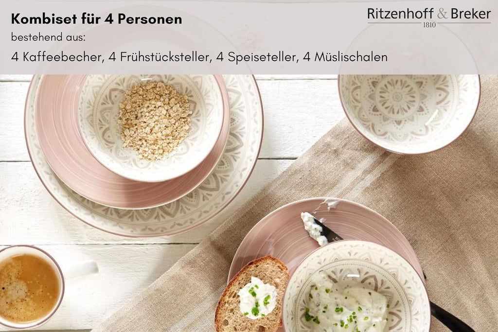 Ritzenhoff & Breker Serviciu combinat Valencia, 16 piese Seturi vesela masa Naty Shop