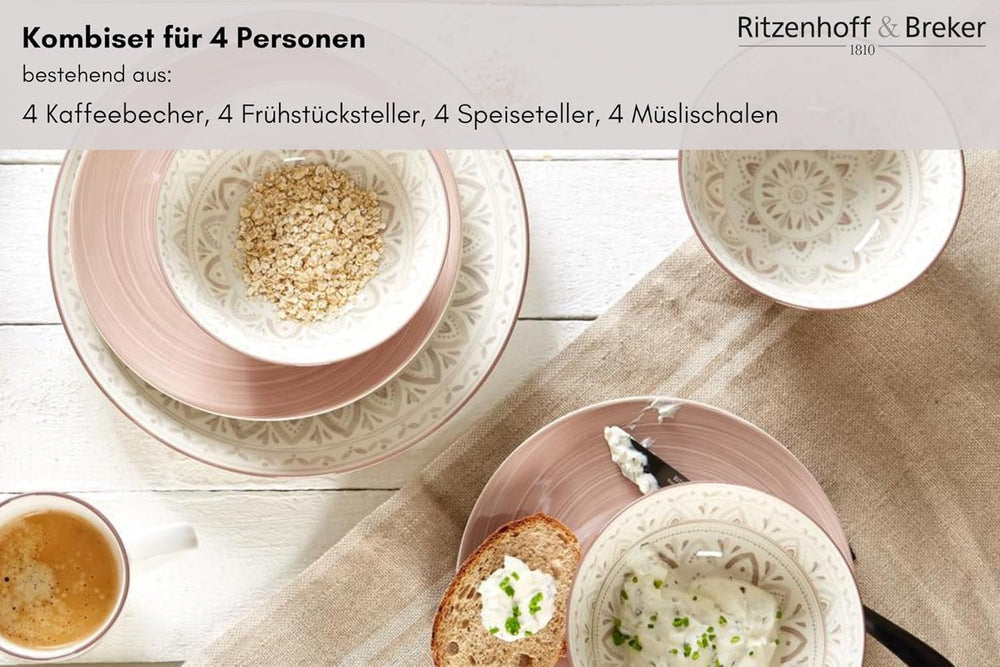 Ritzenhoff & Breker Valencia Kombiservice, 16-teilig Geschirrsets Naty Shop