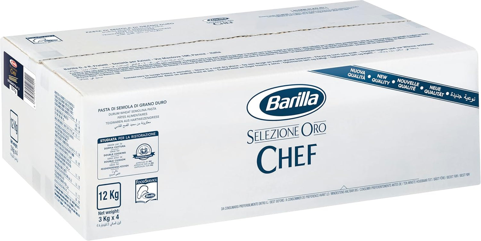 Barilla Selezione Oro Chef Spaghetti n. 5, pachet de 4 (4 x 3 kg)