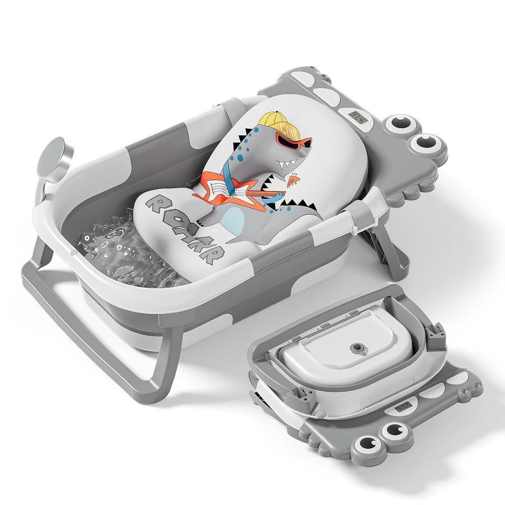 Faltbare Babybadewanne mit Badekissen und integriertem Thermometer Mutter und Kind Naty Shop